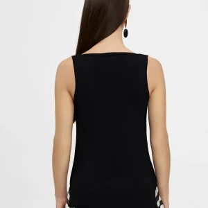 Lola Casademunt Camisetas Y Tops<Top basico de punto NEGRO