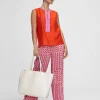 Lola Casademunt Camisas Y Blusas | Camisetas Y Tops<Top bicolor con aberturas CRUDO-NEGRO