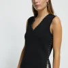 Lola Casademunt Camisetas Y Tops | Punto<Top de punto tachas NEGRO