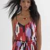 Lola Casademunt Camisetas Y Tops<Top estampado LILA-ROJO