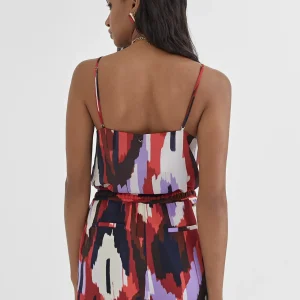 Lola Casademunt Camisetas Y Tops<Top estampado LILA-ROJO