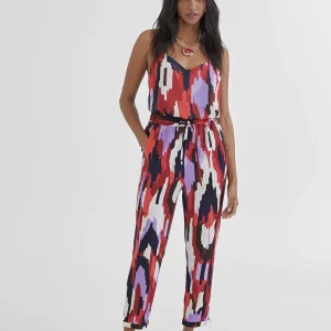 Lola Casademunt Camisetas Y Tops<Top estampado LILA-ROJO