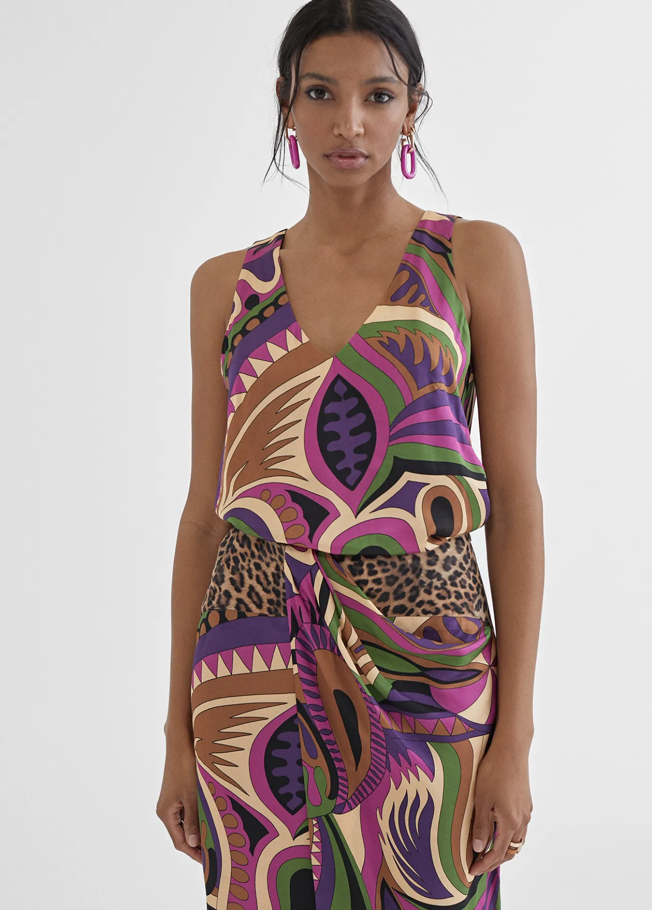 top_estampado_multicolor_1.webp Lola Casademunt Camisetas Y Tops<Top estampado multicolor LILA-NEGRO