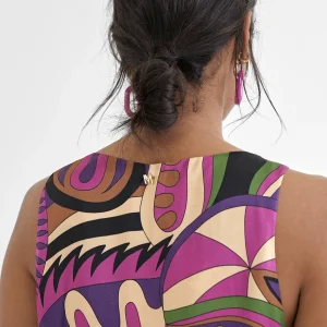 Lola Casademunt Camisetas Y Tops<Top estampado multicolor LILA-NEGRO