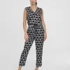 Lola Casademunt Camisetas Y Tops<Top fluido monograma NEGRO-BLANCO
