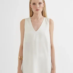 Lola Casademunt Camisetas Y Tops | Camisas Y Blusas<Top largo con aberturas CRUDO