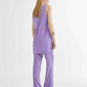 Lola Casademunt Camisetas Y Tops | Camisas Y Blusas<Top largo con aberturas CRUDO