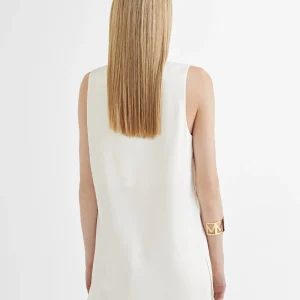 Lola Casademunt Camisetas Y Tops | Camisas Y Blusas<Top largo con aberturas CRUDO