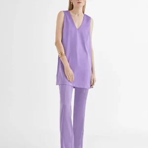 Lola Casademunt Camisetas Y Tops | Camisas Y Blusas<Top largo con aberturas CRUDO