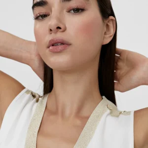 Lola Casademunt Camisetas Y Tops | Punto<Top largo de punto CRUDO-METAL