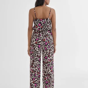 Lola Casademunt Camisetas Y Tops<Top lencero estampado animal ROJO-ROSA