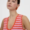 Lola Casademunt Camisetas Y Tops | Punto<Top punto bicolor AZUL-BLANCO
