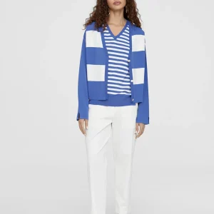 Lola Casademunt Camisetas Y Tops | Punto<Top punto bicolor AZUL-BLANCO