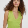 Lola Casademunt Camisetas Y Tops | Punto<Top punto color liso NARANJA