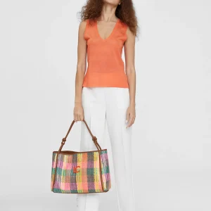 Lola Casademunt Camisetas Y Tops | Punto<Top punto color liso NARANJA