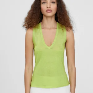 Lola Casademunt Camisetas Y Tops | Punto<Top punto color liso NARANJA