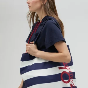 Lola Casademunt Bolsos Grandes<Tote bag de color azul American Magic - Lola Casademunt AZUL-ROJO