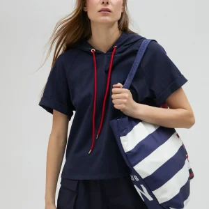 Lola Casademunt Bolsos Grandes<Tote bag de color azul American Magic - Lola Casademunt AZUL-ROJO