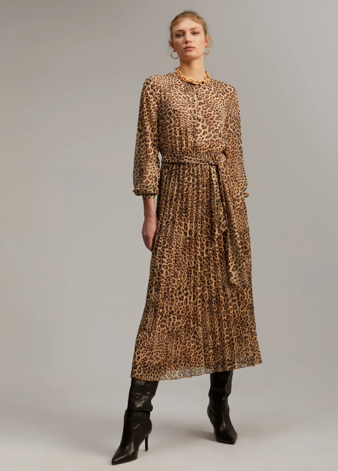 vestido_animal_print_4.webp Lola Casademunt Animal Print | Vestidos Y Faldas<Vestido animal print MARRON-NEGRO