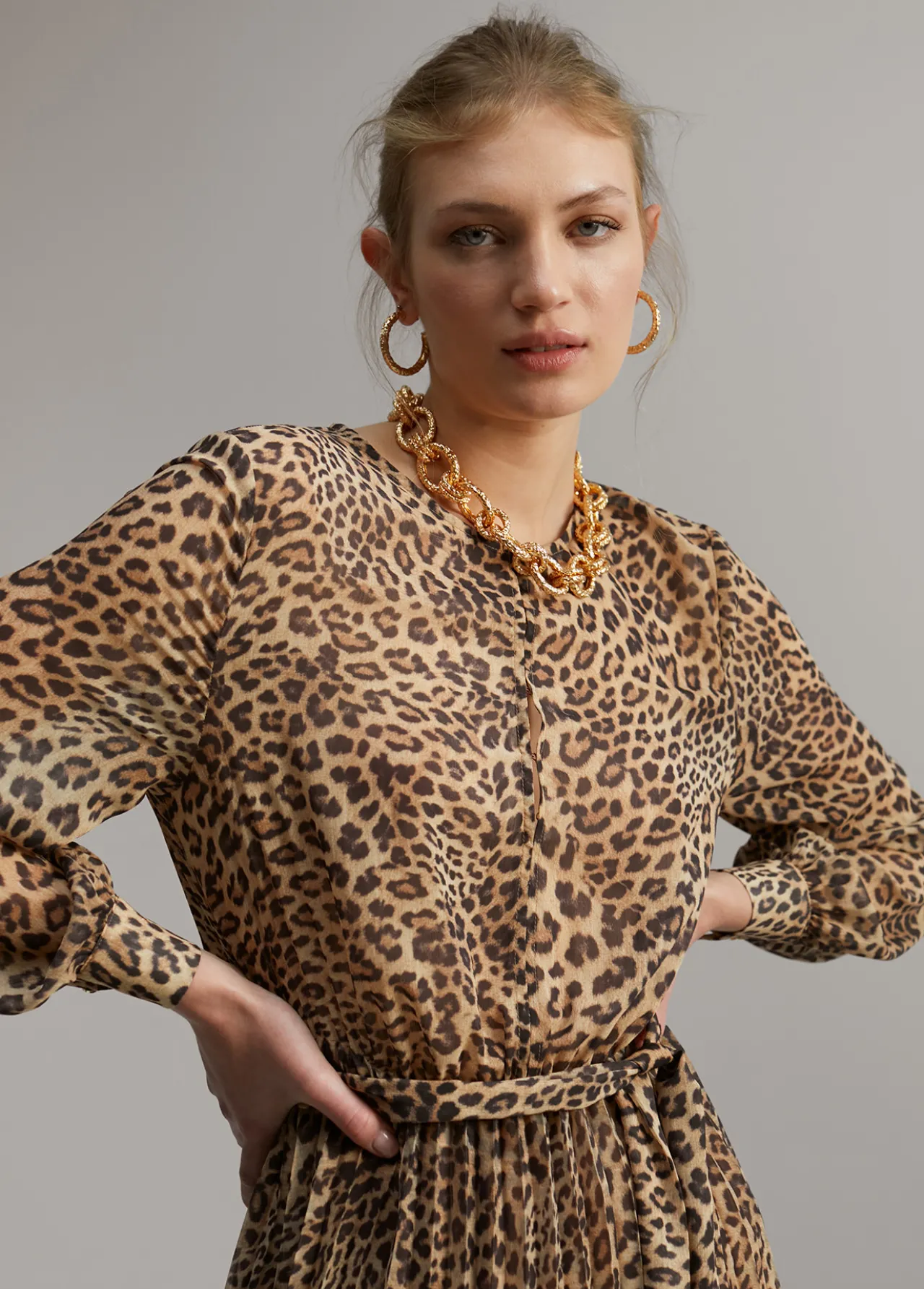vestido_animal_print_5.webp Lola Casademunt Animal Print | Vestidos Y Faldas<Vestido animal print MARRON-NEGRO