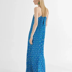 Lola Casademunt Vestidos Y Faldas<Vestido azul monograma ROJO