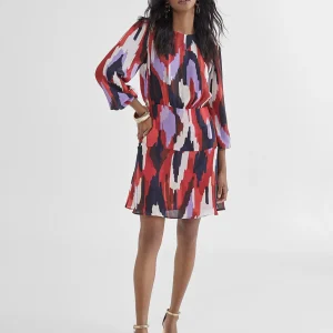 Lola Casademunt Vestidos Y Faldas<Vestido camisola multiestampado LILA-ROJO