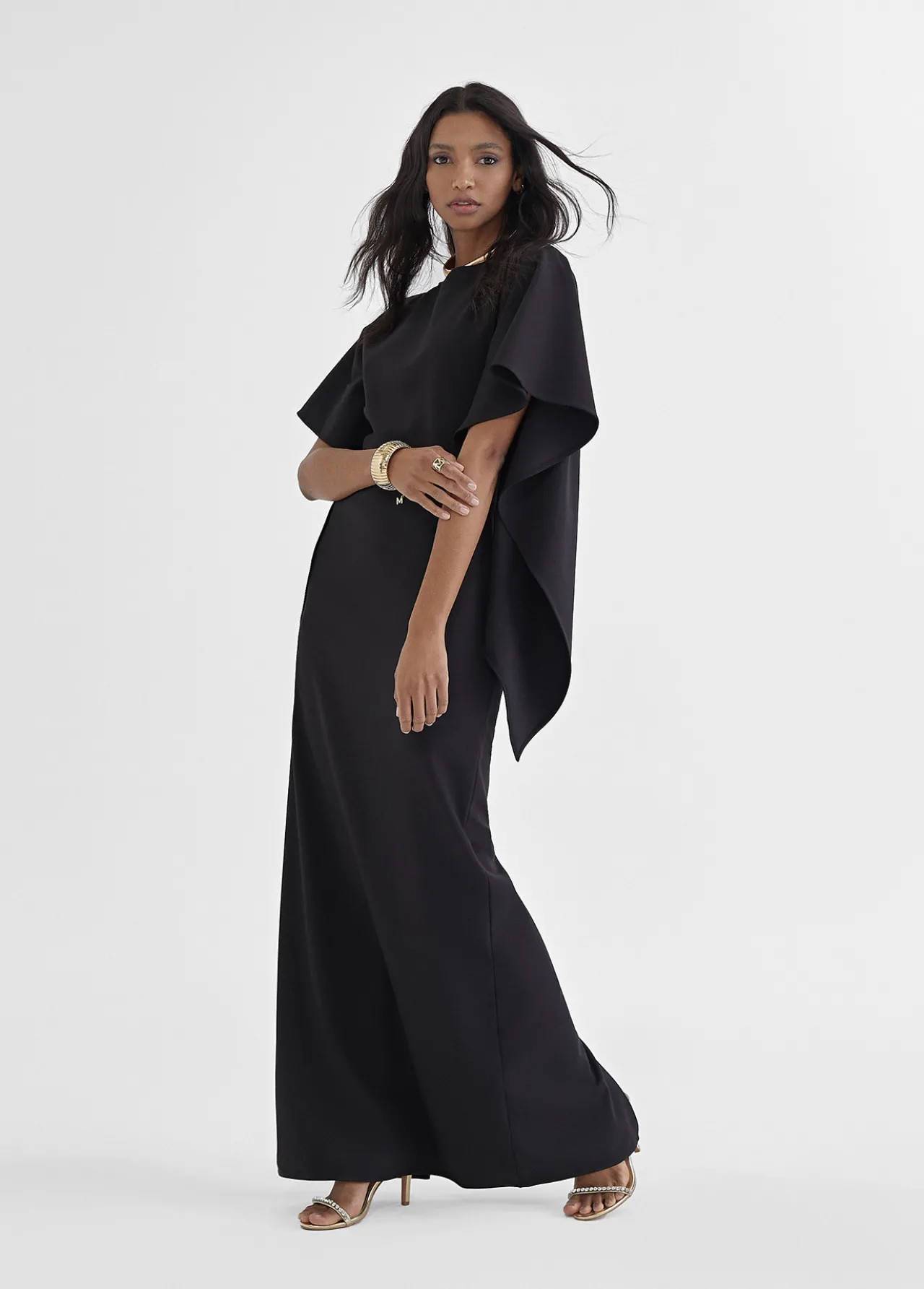 vestido_capa_1.webp Lola Casademunt Vestidos Y Faldas<Vestido capa NEGRO