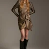 Lola Casademunt Vestidos Y Faldas<Vestido corto fantasía DORADO