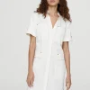 Lola Casademunt Vestidos Y Faldas<Vestido corto tipo cargo OFFWHITE