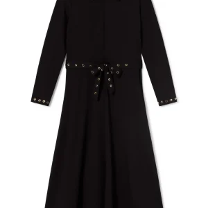 Lola Casademunt Vestidos Y Faldas<Vestido detalle eyelets NEGRO