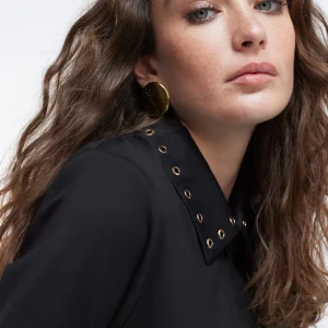 Lola Casademunt Vestidos Y Faldas<Vestido detalle eyelets NEGRO