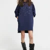 Lola Casademunt Vestidos Y Faldas<Vestido detalle lentejuelas AZULNOCHE