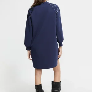 Lola Casademunt Vestidos Y Faldas<Vestido detalle lentejuelas AZULNOCHE