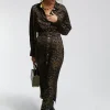Lola Casademunt Animal Print | Vestidos Y Faldas<Vestido estampado animal print NEGRO-VERDE
