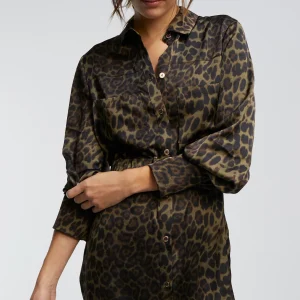 Lola Casademunt Animal Print | Vestidos Y Faldas<Vestido estampado animal print NEGRO-VERDE