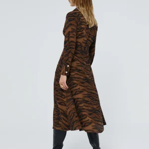 Lola Casademunt Animal Print | Vestidos Y Faldas<Vestido estampado animal print MARRON-NEGRO