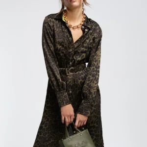 Lola Casademunt Animal Print | Vestidos Y Faldas<Vestido estampado animal print NEGRO-VERDE