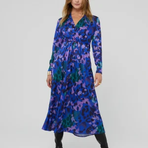 Lola Casademunt Animal Print | Vestidos Y Faldas<Vestido estampado animal print AZUL-NEGRO