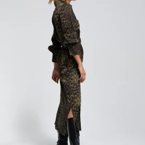 Lola Casademunt Animal Print | Vestidos Y Faldas<Vestido estampado animal print NEGRO-VERDE