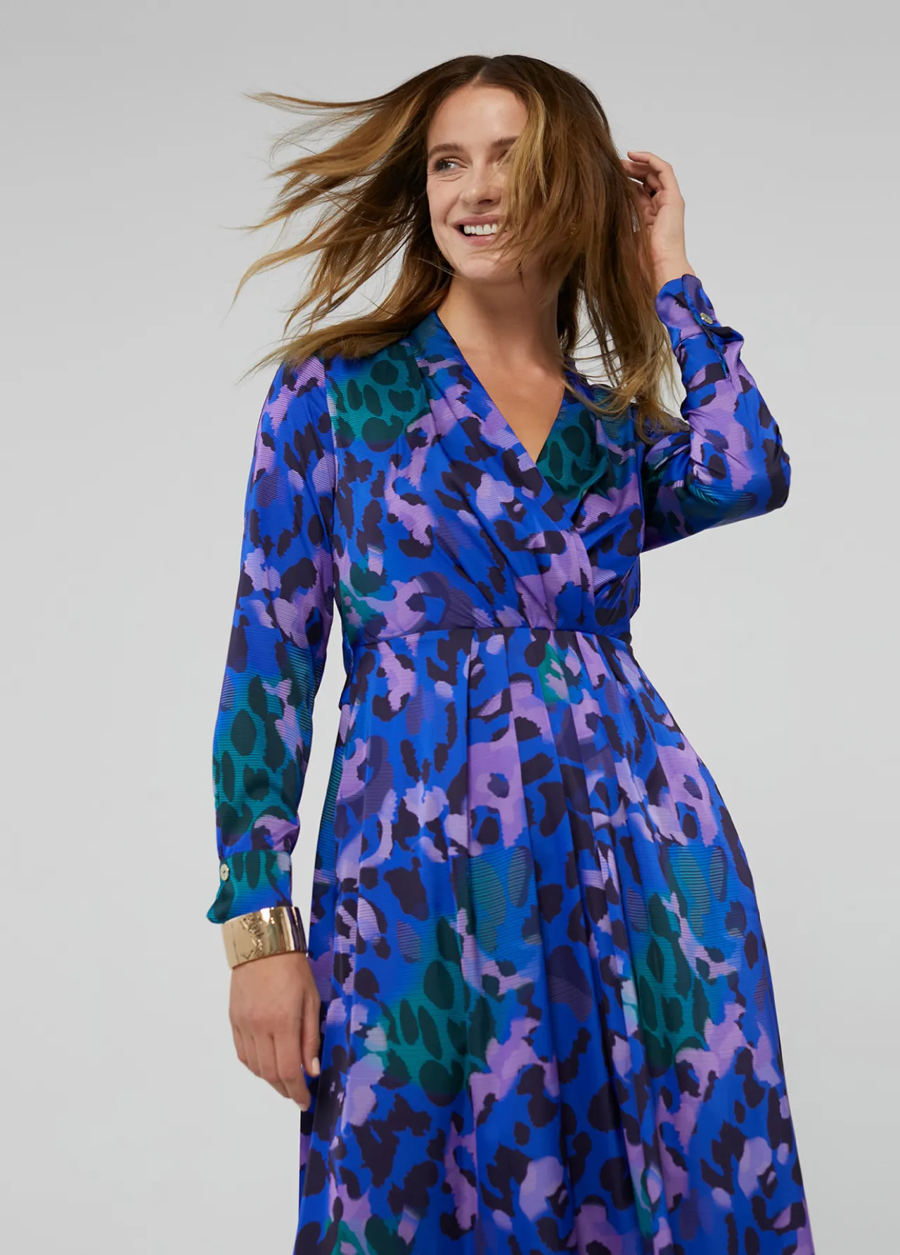 vestido_estampado_animal_print_5-1.webp Lola Casademunt Animal Print | Vestidos Y Faldas<Vestido estampado animal print AZUL-NEGRO