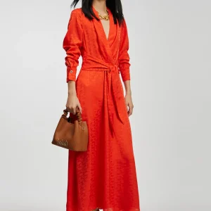 Lola Casademunt Vestidos Y Faldas<Vestido estampado logo NARANJA-NARANJA