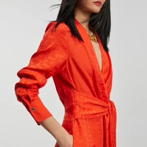 Lola Casademunt Vestidos Y Faldas<Vestido estampado logo NARANJA-NARANJA