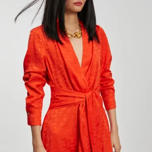 Lola Casademunt Vestidos Y Faldas<Vestido estampado logo NARANJA-NARANJA