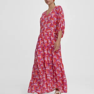 Lola Casademunt Vestidos Y Faldas<Vestido estampado multicolor ROJO-LILA
