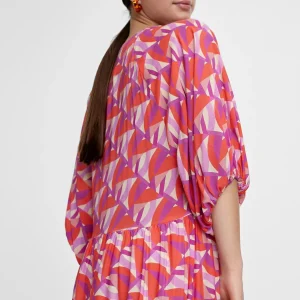 Lola Casademunt Vestidos Y Faldas<Vestido estampado multicolor ROJO-LILA