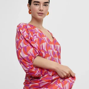 Lola Casademunt Vestidos Y Faldas<Vestido estampado multicolor ROJO-LILA