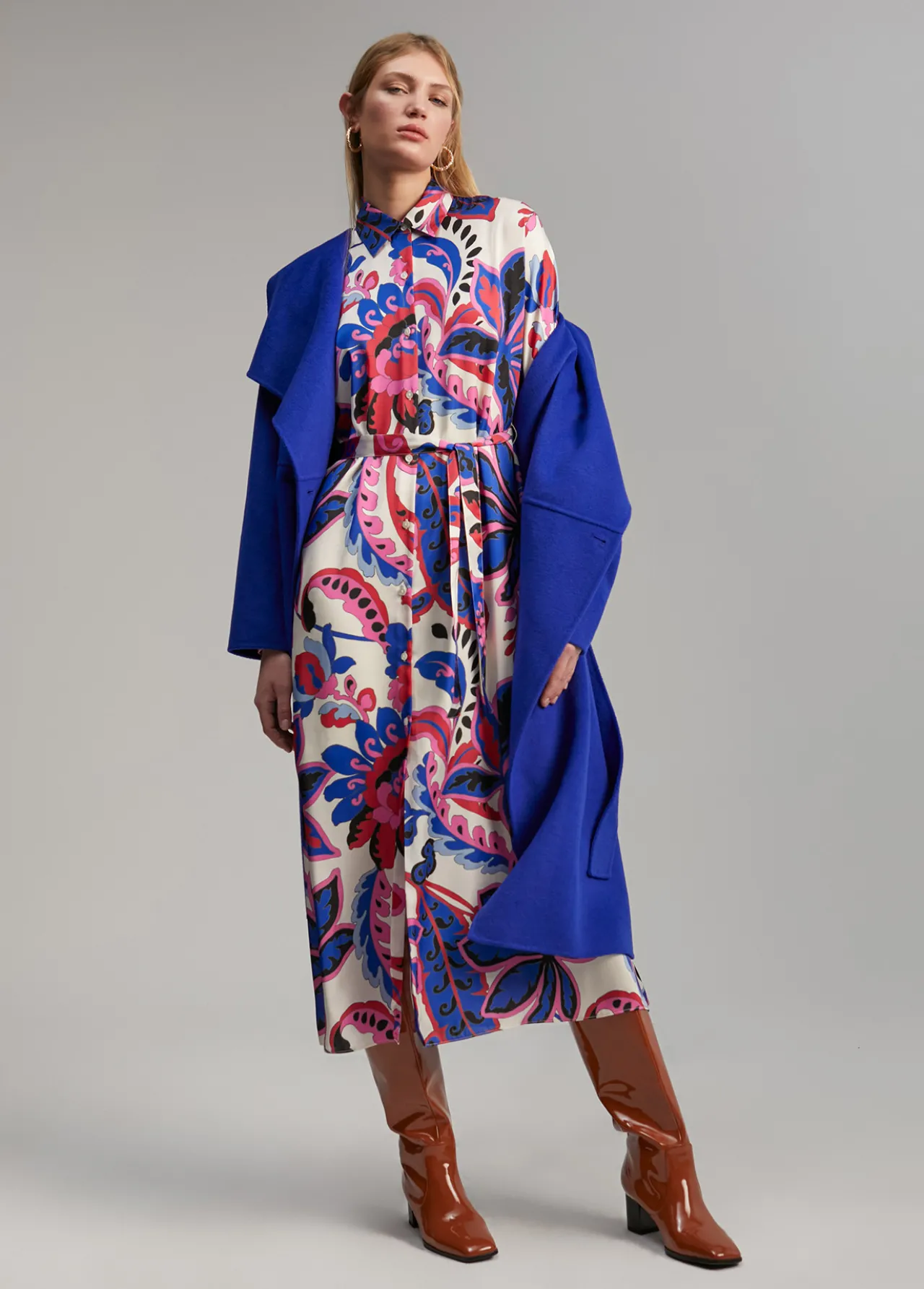 vestido_estampado_paisley_0.webp Lola Casademunt Vestidos Y Faldas<Vestido estampado paisley ROSA-MULTICOLOR