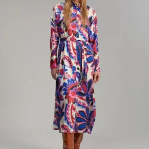 Lola Casademunt Vestidos Y Faldas<Vestido estampado paisley ROSA-MULTICOLOR