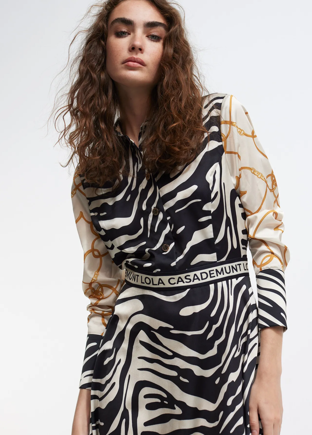 vestido_estampado_zebra_5.webp Lola Casademunt Animal Print | Vestidos Y Faldas<Vestido estampado zebra NEGRO-CRUDO