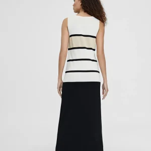 Lola Casademunt Vestidos Y Faldas<Vestido largo de punto NEGRO-CRUDO